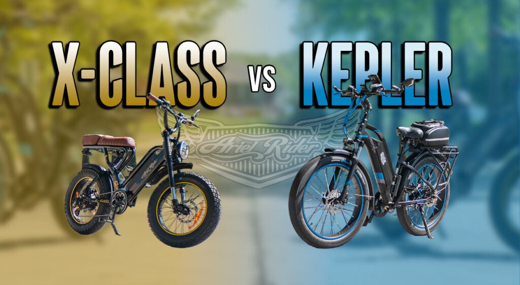 Ariel Rider XClass vs Ariel Rider Kepler Battle of the 52V ebikes